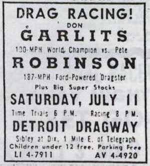 Detroit Dragway - Another Ad